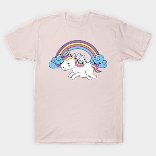 Unicorn baby across the Rainbow T-Shirt